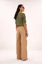 By Bar - Neva Slub Top - 460 mulled basil