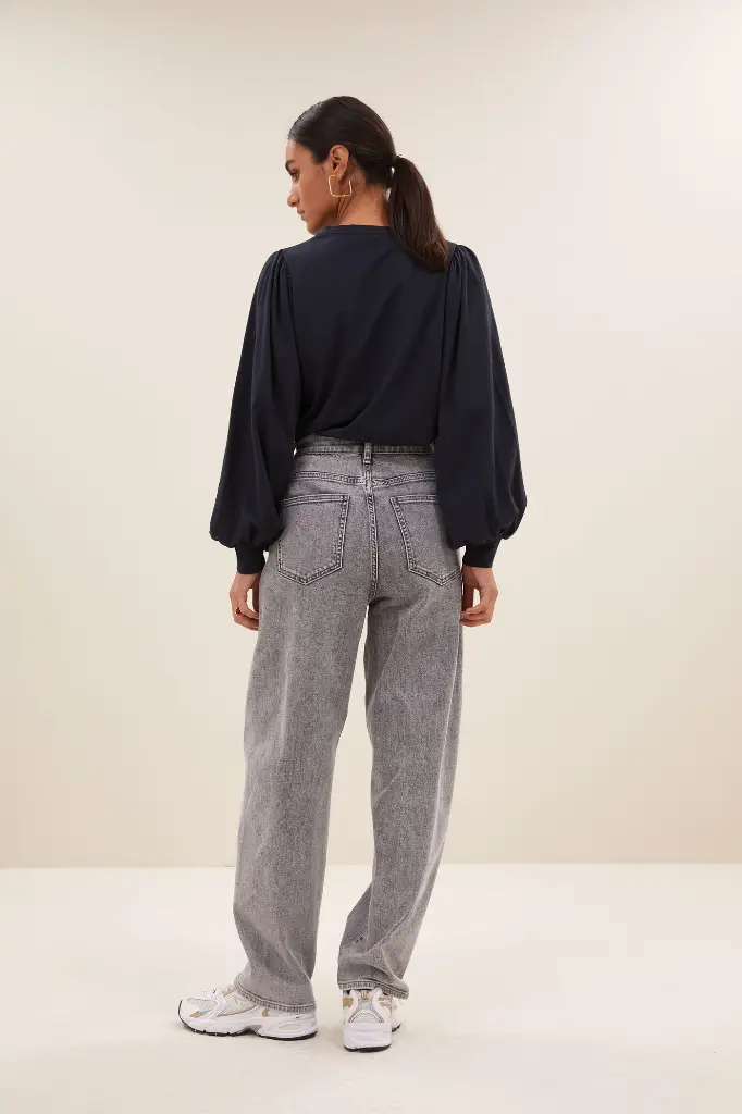 By Bar - Begum Grey Pants - 831 Grey denim