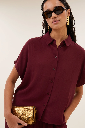 By Bar - Barley Viscose Blouse - 325 wine