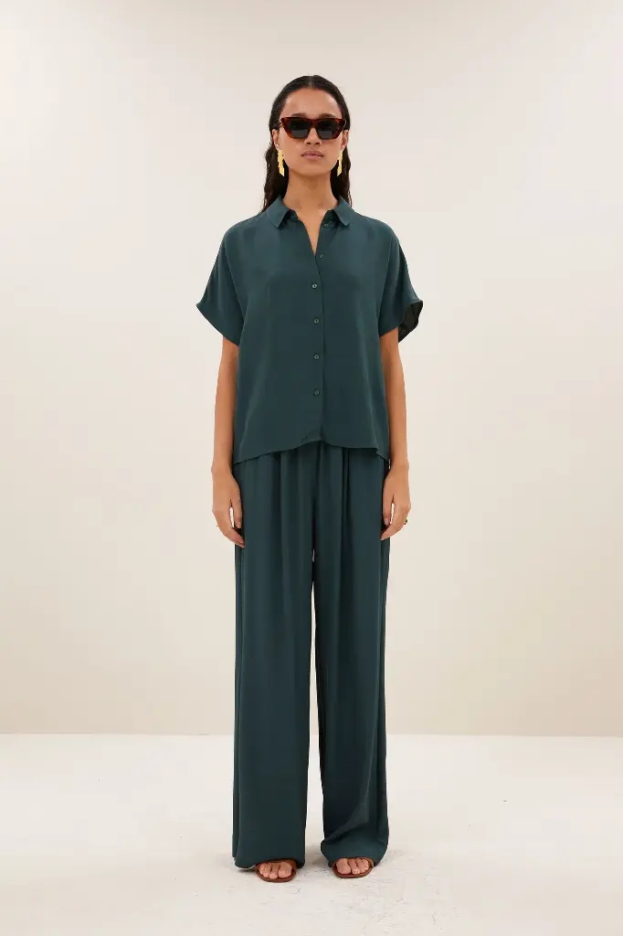 By Bar - Benji Viscose Pants - 475 dried basil