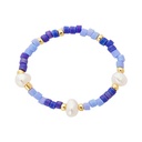 HCA - elastischer Ring - Pearls & Paradise - blau