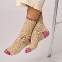 Billybelt - Baumwollsocken Vintage glitter socks - beige old pink
