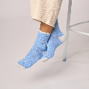 Billybelt - Baumwollsocken Vintage glitter socks - blue white