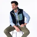 Billybelt - Sherpa Weste ärmellos - 2 material Navy Green