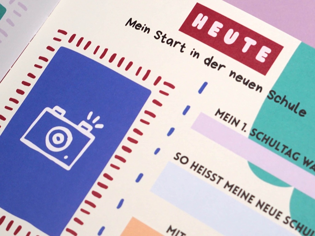 Modern Kids Art - Erinnerungsalbum Meine neue Schule (weiterführende Schule)