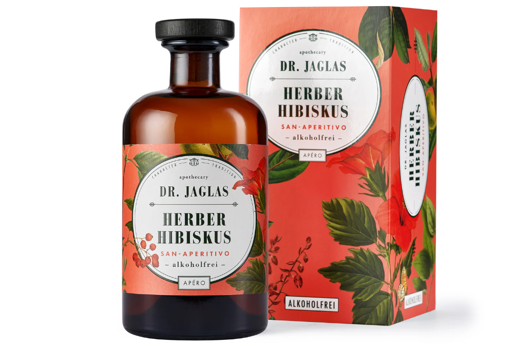 Dr. Jaglas - Herber Hibiskus - 500ml - alkoholfreie Aperitifbasis