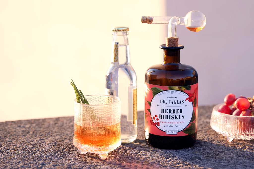 Dr. Jaglas - Herber Hibiskus - 500ml - alkoholfreie Aperitifbasis