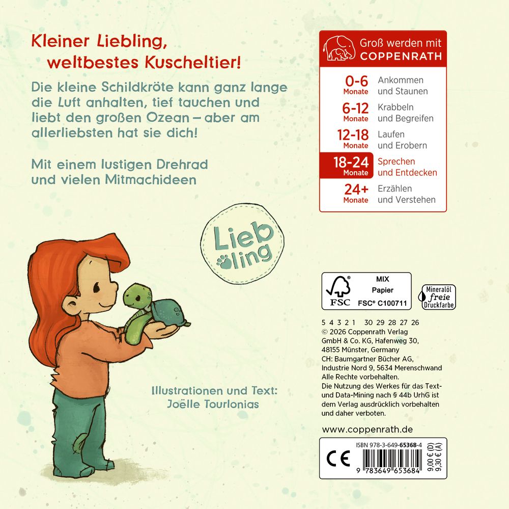Coppenrath - Kinderbuch - Liebling: Kleine Schildkröte, erzähl mir von dir