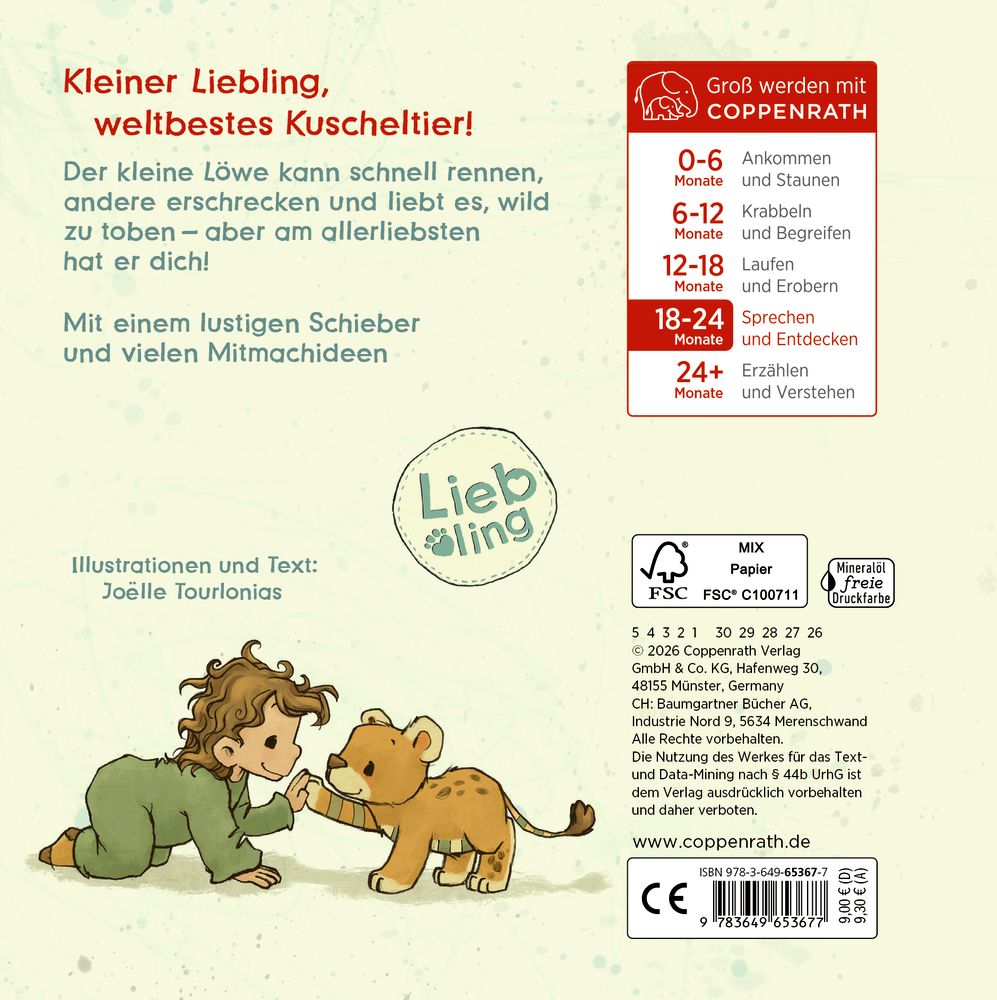 Coppenrath - Kinderbuch - Liebling: Kleiner Löwe, erzähl mir von dir