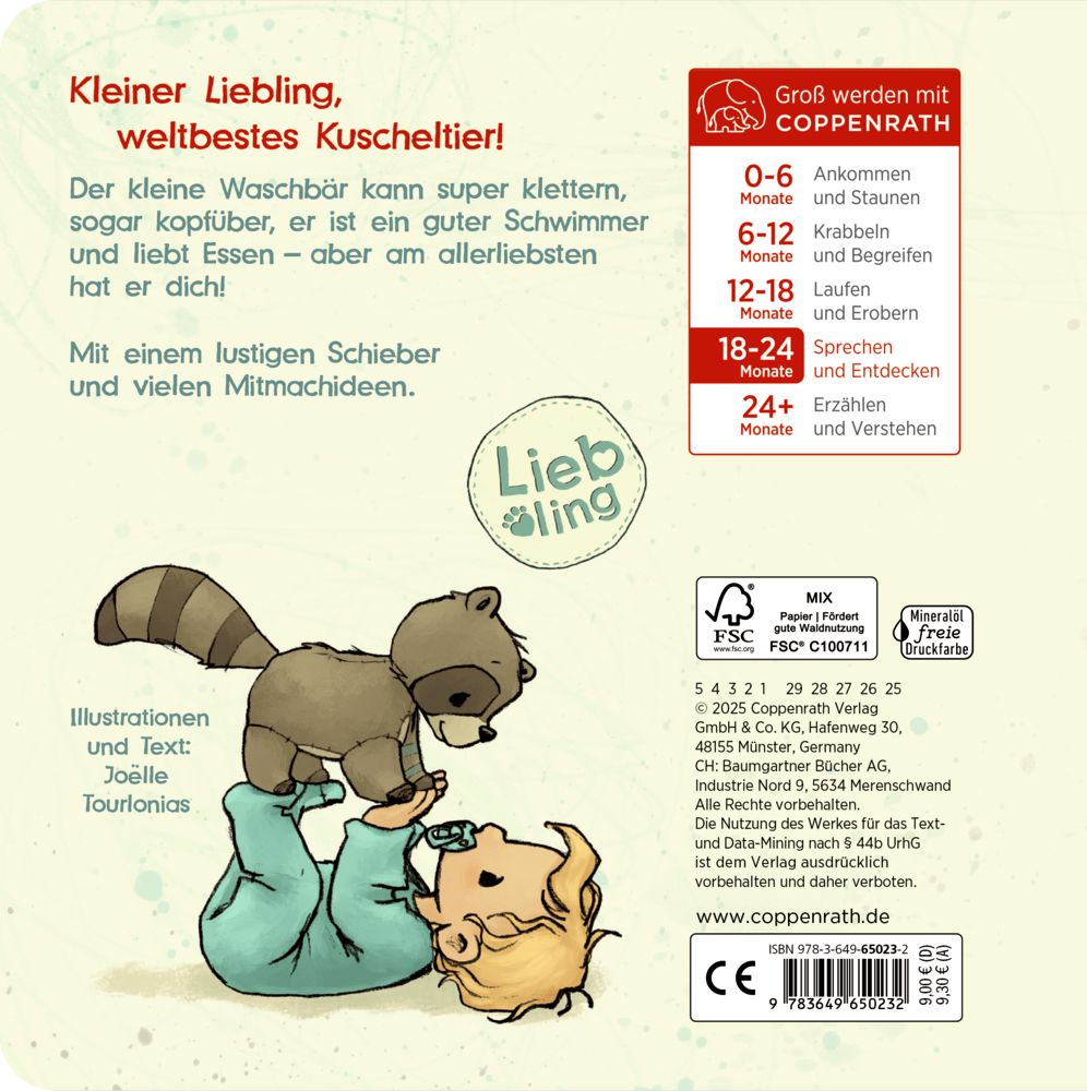 Coppenrath - Kinderbuch - Liebling: Kleiner Waschbär, erzähl mir von dir