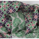 Les Belles Vagabondes - Seidenschal Bandeau Florence vert green