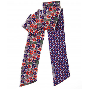 Les Belles Vagabondes - Seidenschal Bandeau Petale prune