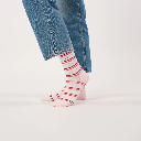 Billybelt - Baumwollsocken gestreift - pale pink purple red