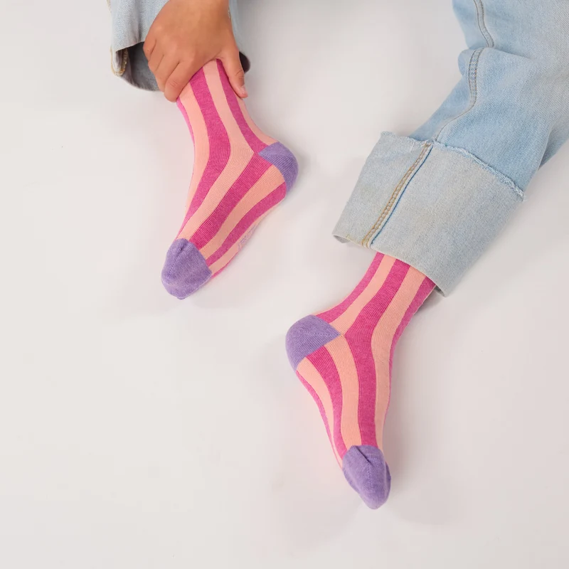 Billybelt - Kindersocken Bio-Baumwolle MESSAGE SOCKS AMOUR lila pink