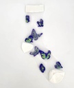 Sockette - Transparente Socken - Cynthia - Schmetterling fantasie