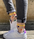 Sockette - Transparente Socken - Tutu - bunte Herzchen