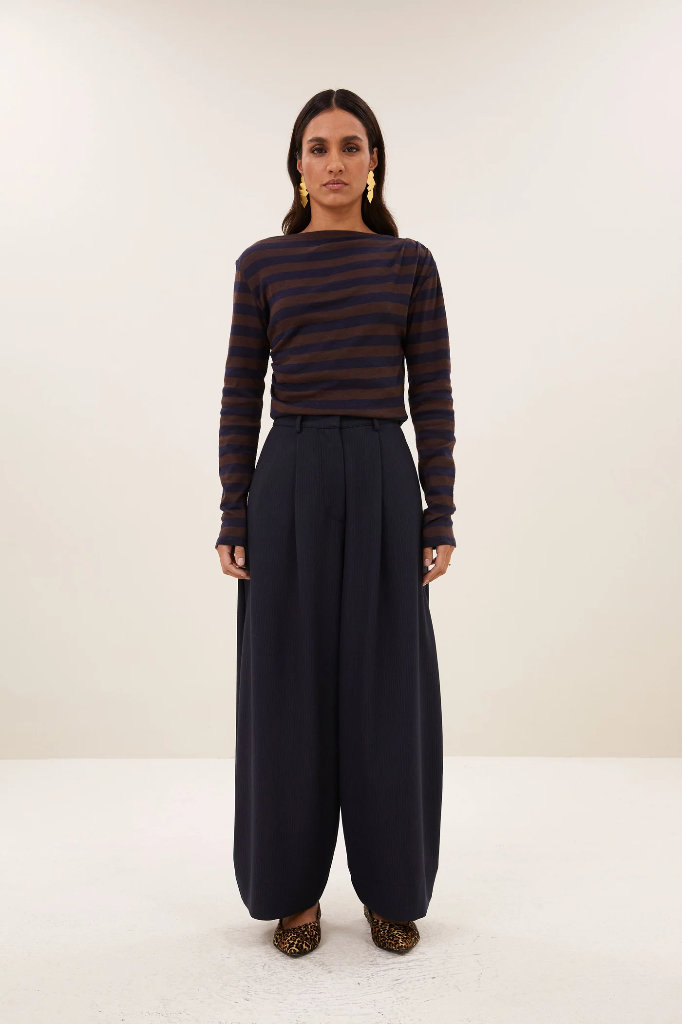 By Bar - Frida copper stripe pants - 1704 copper stripe
