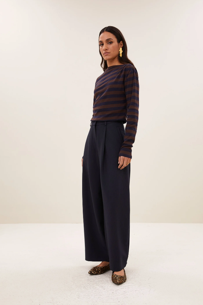By Bar - Frida copper stripe pants - 1704 copper stripe