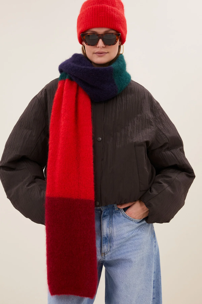 By Bar - Leah striped scarf - 968 multi stripe
