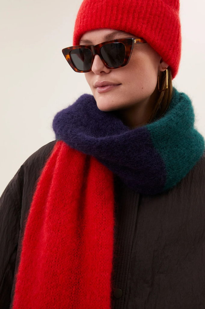By Bar - Leah striped scarf - 968 multi stripe