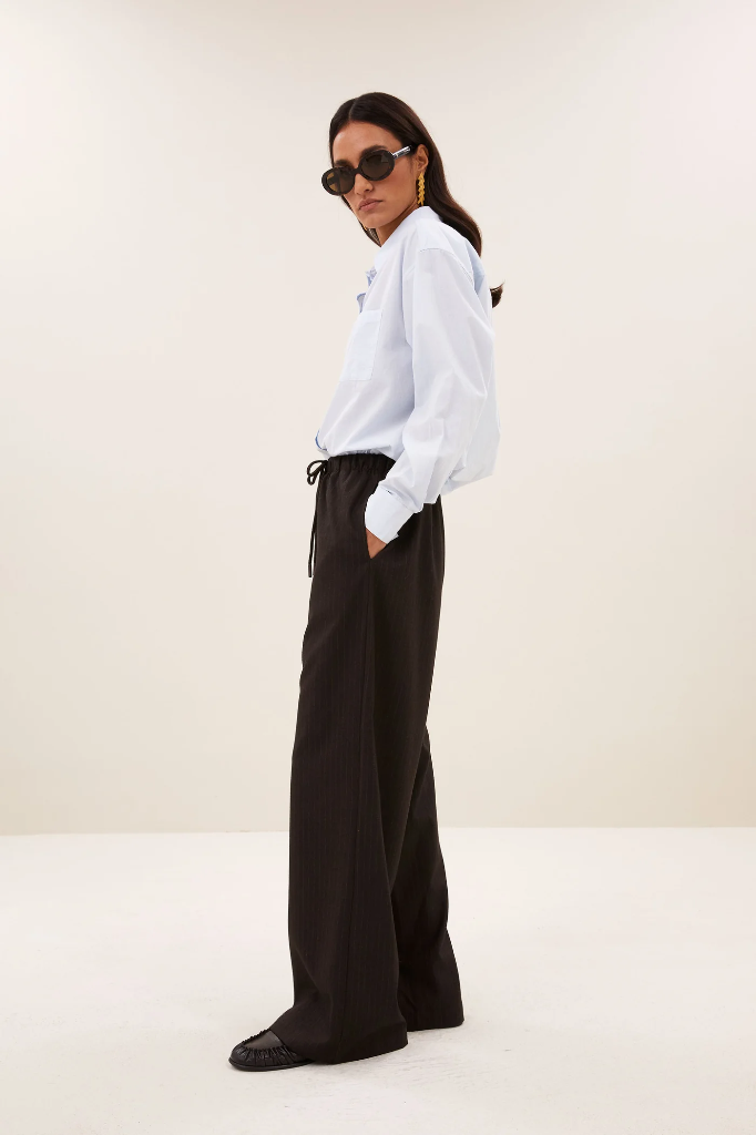 By Bar - Pelle pinstripe pants - 1728 brown pinstripe