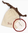 Soï Copenhagen - Armband Petite Red Jade Stretch Bracelet 4mm - Passion