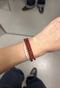 Soï Copenhagen - Armband Petite Red Jade Stretch Bracelet 4mm - Passion