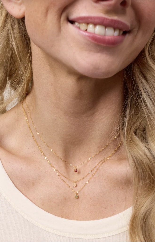 Soï Copenhagen - Halskette Aya Indian Agate Necklace gold - Strength