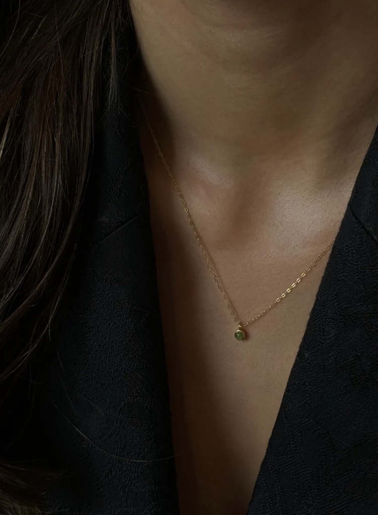 Soï Copenhagen - Halskette Aya Indian Agate Necklace gold - Strength