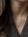Soï Copenhagen - Halskette Aya Red Agate Necklace gold - Passion