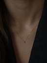 Soï Copenhagen - Halskette Aya Rose Quartz Necklace gold - Love