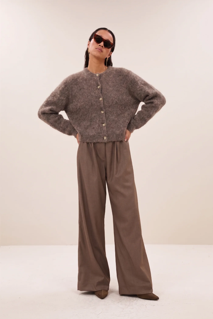 By Bar - Vasile Cardigan - 1724 dark biscuit