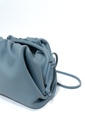Freya Estephan - Leder Handtasche/Clutch mit Riemen - Eisblau - mittelgroß