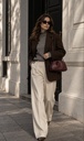 Freya Estephan - Leder Handtasche/Clutch mit Riemen - Tiefes Burgunder - mittelgroß