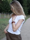 Soï Copenhagen - Armband Chunky Red Stretch Bracelet - Red Jade - Passion 12mm