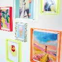 Mea Living - Neon Bilderrahmen Acryl Konfetti 10x15 cm