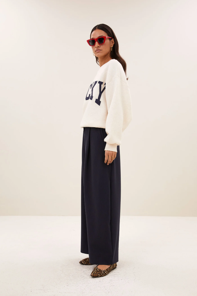 By Bar - Lili Patchwork Sweater - 826 Oyster Melee
