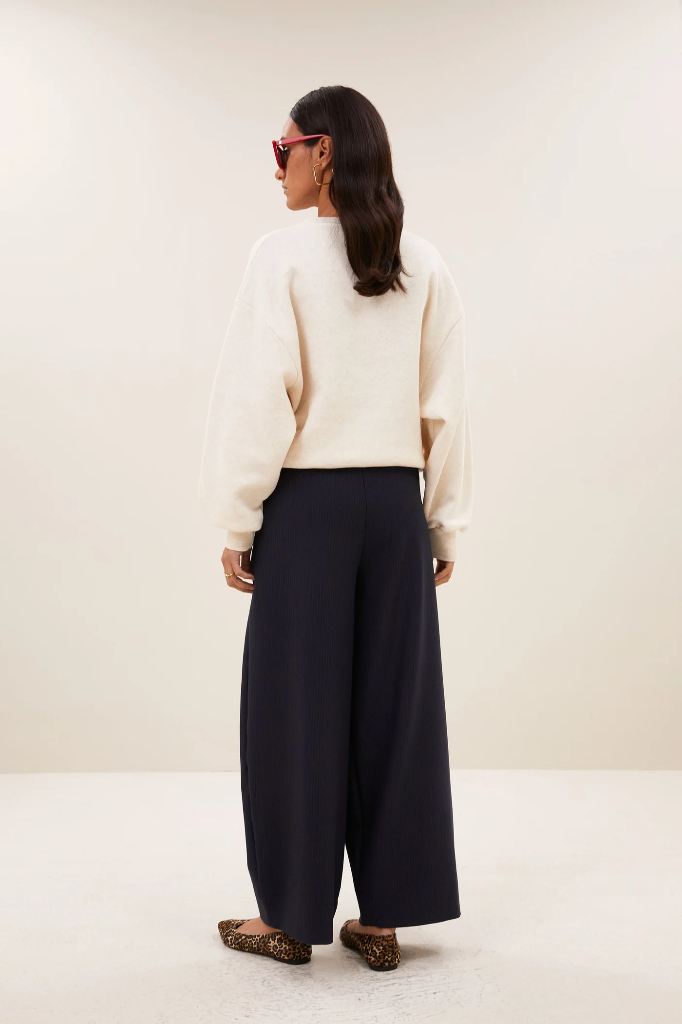 By Bar - Lili Patchwork Sweater - 826 Oyster Melee