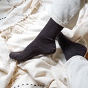 Klue - Glitter Lurex socks | Chocolate dark brown | eco-friendly lyocell