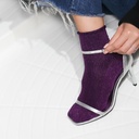 Klue - Glitter Lurex socks | Purple | eco-friendly lyocell