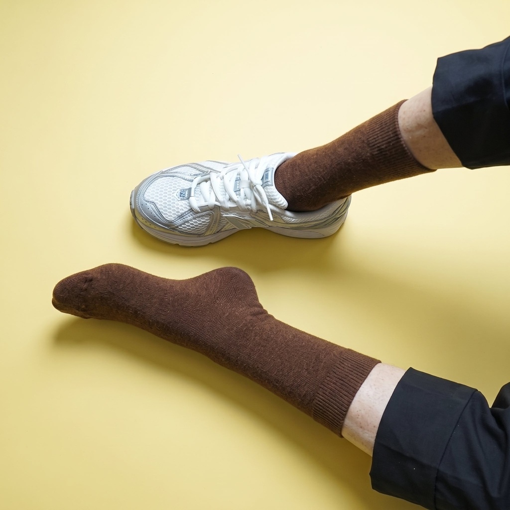 Klue - Merino Wool Socks plain | brown