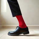 Klue - Merino Wool Socks plain | burgundy