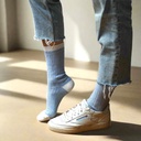 Klue - Merino Wool Socks with Bands | blue (light blue white)