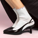 Klue - Organic cotton socks with ruffles | lilac
