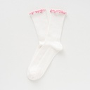 Klue - Organic cotton socks with ruffles | pink