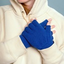 Klue - Wool fingerless gloves - blue (Fingerlose Handschuhe)