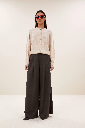 By Bar - Cleo Merino Cardigan - 826 oyster melee 