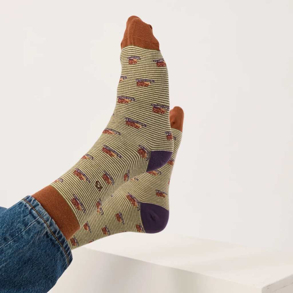 Billybelt - Baumwollsocken Animal HEDGEHOG gestreift