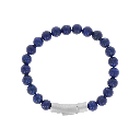 Oozoo Jewellery - Armband Blue Lapis Lazuli bracelet 8mm silver
