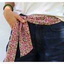 Les Belles Vagabondes - Seidenschal Bandeau Akiko fuchsia